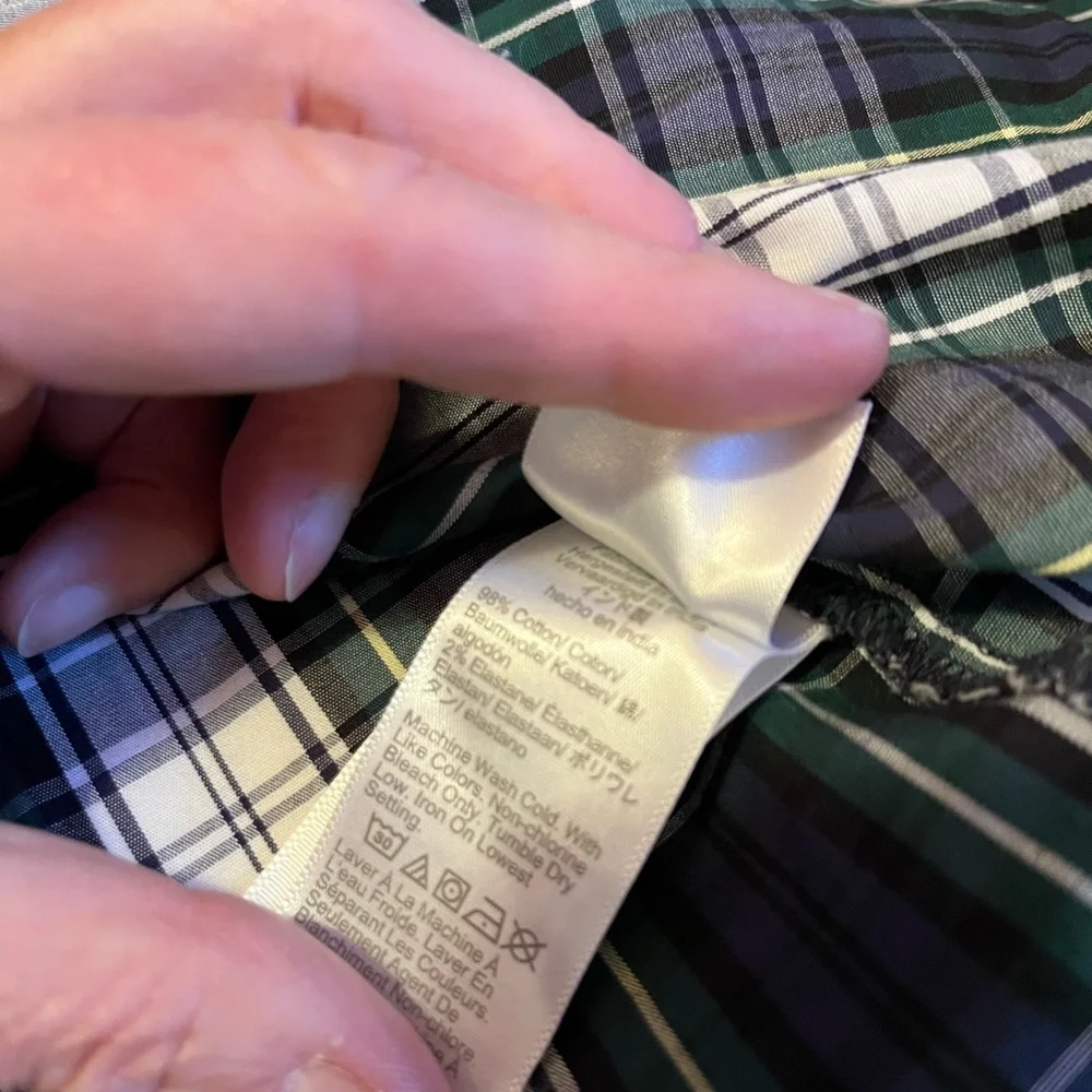 NWT J.Crew plaid shirt size XS